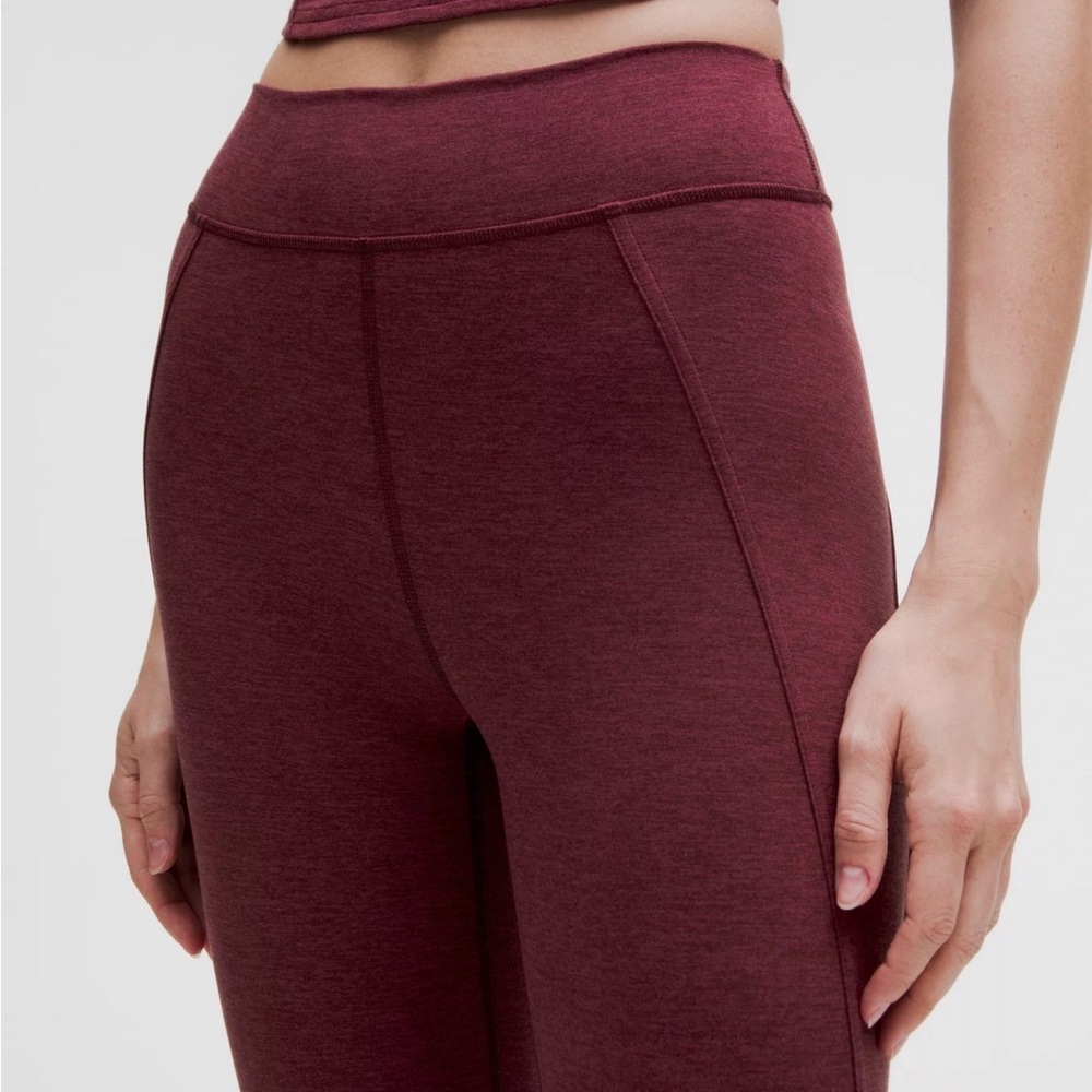 Lululemon softy suedey HR split hem mini flare pant 30” length size 10 - Picture 6 of 9